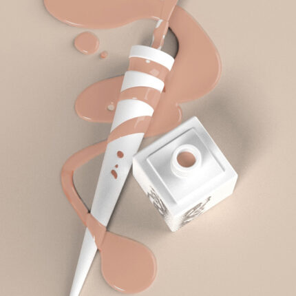 Професионален гел лак KOSTKA MOCH NUDE 15 ml - без HEMA и TPO, веган формула.