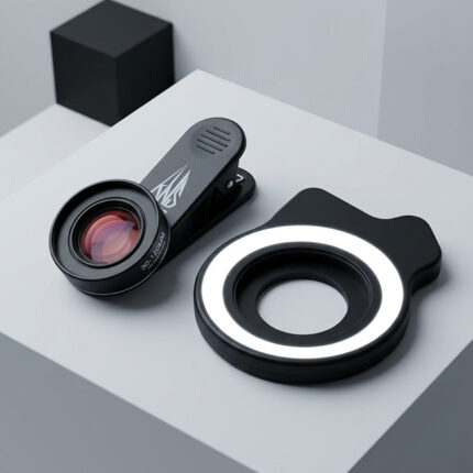 Макро камера за телефон Kostka Macro Kit с LED осветление