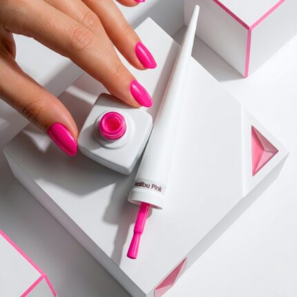 Професионален гел лак KOSTKA MALIBU PINK с висока пигментация